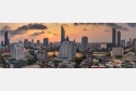 Panoramafoto Bangkok im Abenddunst