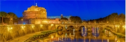 Panoramafoto Rom Blick über den Tiber