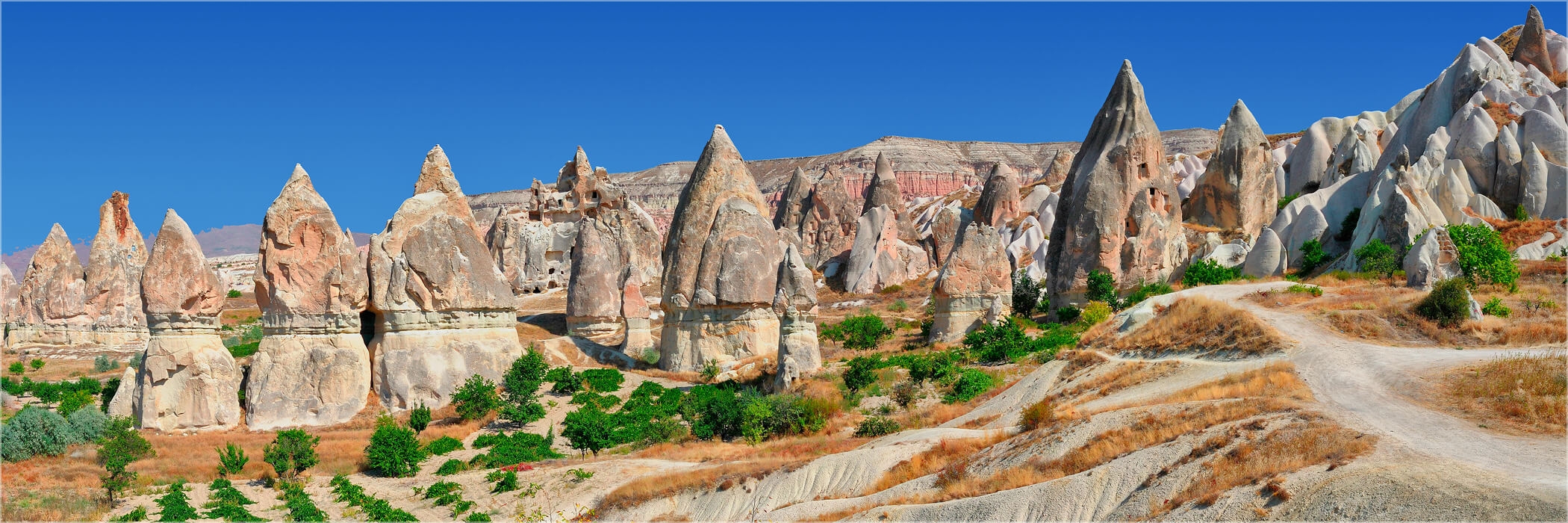Panoramafoto Türkei Landschaft in Kappadokien