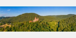 Panoramafoto Pfalz  Burg Berwartstein Dahner Felsenland