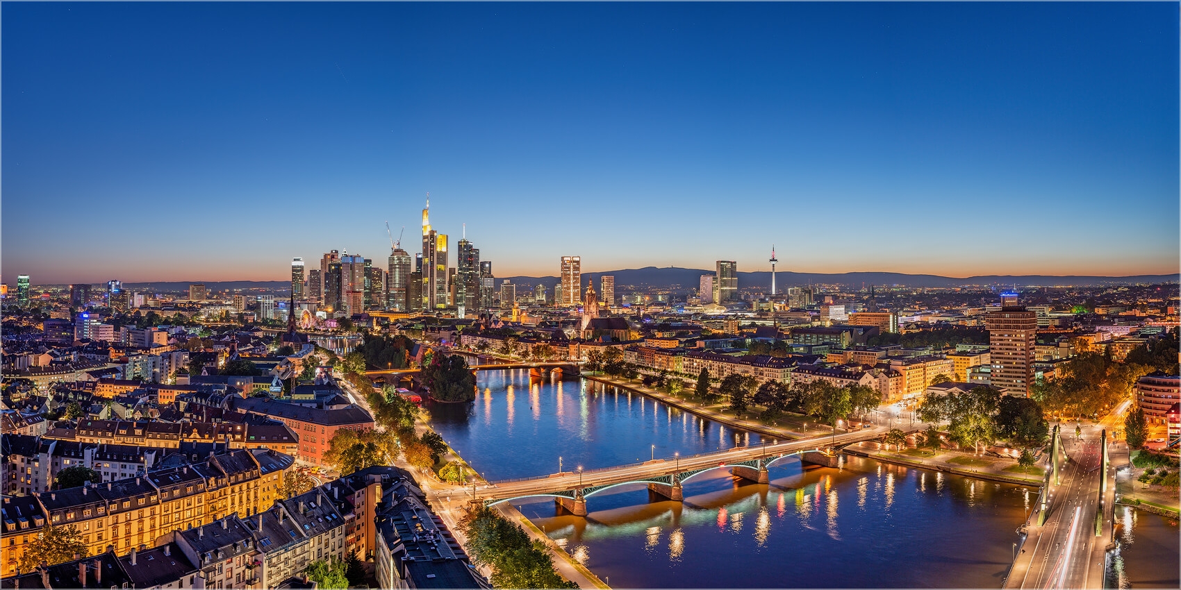 Panoramabild Skyline Frankfurt/Main