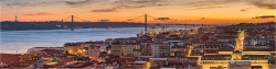Panoramabild Lissabon Blick über die Altstadt
