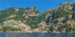 Panoramabild Positiano an der Amalfi Küste