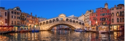 Panoramafoto  Venedig Rialto Brücke Canal Grande