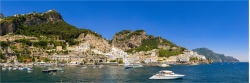 Panoramafoto  Amalfi Blick über die Marina Amalfi Küste