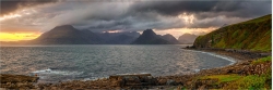 Panoramafoto Schottland Isle of Skye die Elgol Beach