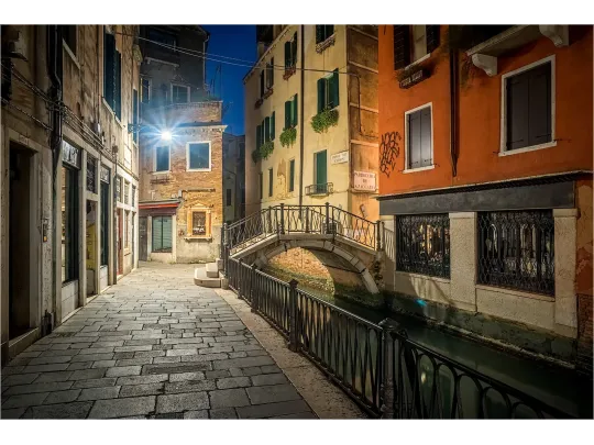 Tableau Toile Italie Gasse Ville - Leinwandbild XXL Personnalisable - Impression Numérique 260 G/m² - Moderne