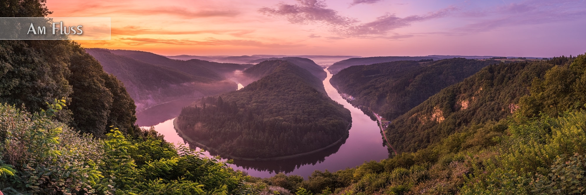 Flusslandschaften als Wandbild oder Küchenrückwand