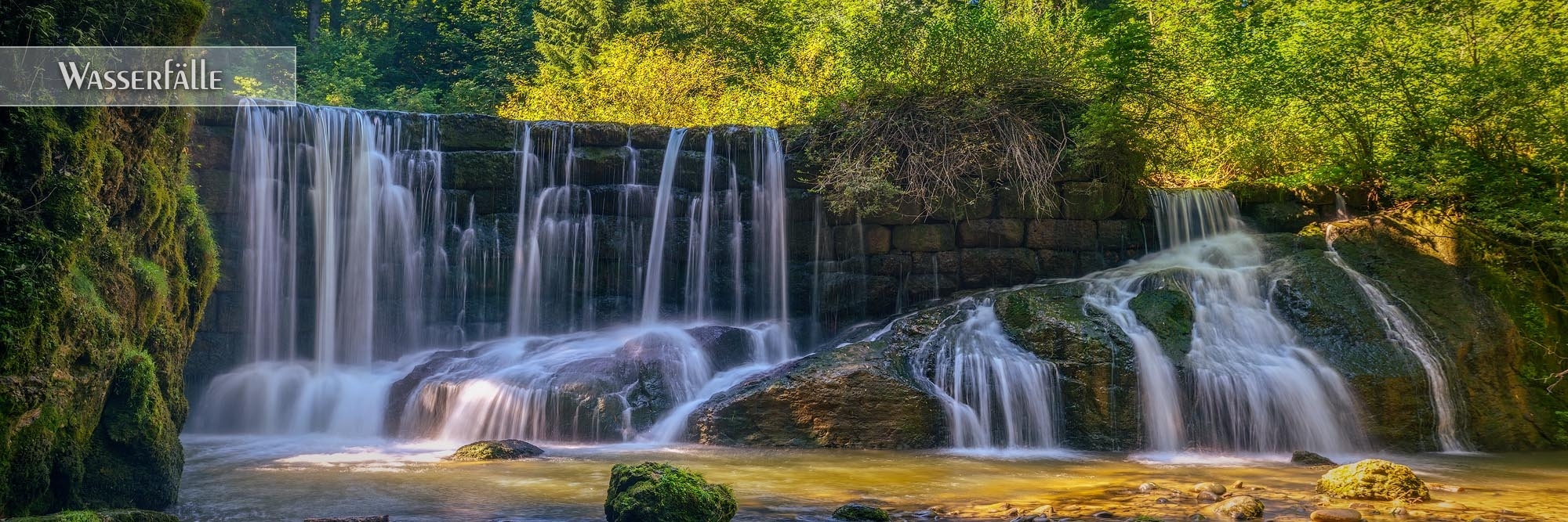 Wasserfall Bilder als Wandbild oder Küchenrückwand